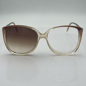Vintage REM Carla Brown Translucent Oval Sunglasses Frames